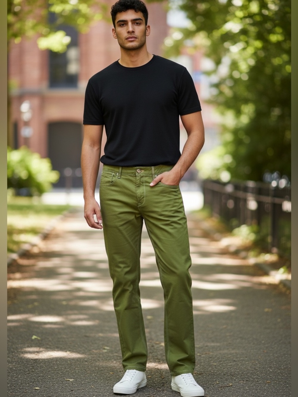 Robert Graham Classic Fit Yates Green Pants Size 33 X 31